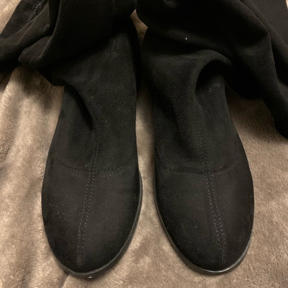 Thigh-High Suede Boots - Picture 3 of 5